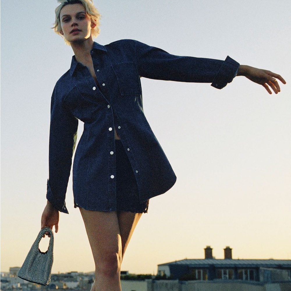 Anthropologie Mare Mare Denim Shirt Dress NWT